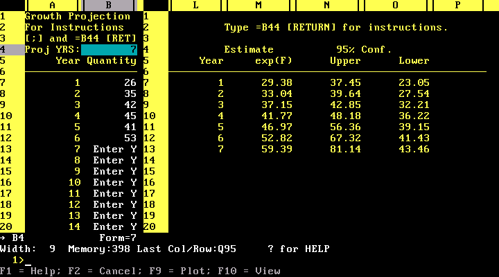 SuperCalc 3 v2.00 IBM PC - Edit